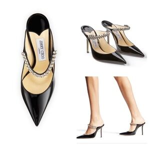 Jimmy Choo Patent Leather Bing 100 Heels